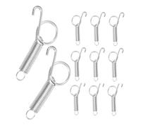 BESTonZON Spring Latch Hook Small Animal Cage Hook for Rabbit Cage Door Escape-Proof Design Stainless Steel Sturdy Construction Suitable for Rabbits Dogs Cats Birds in Farm and Garden Use