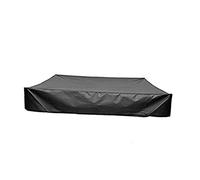 BESTonZON Square Sandbox Cover with Drawstring Garden Protection Lid for Outdoor Playpit Durable Dustproof Patio Pool Cover Black