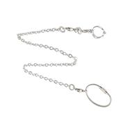 BESTonZON Stainless Steel Bird Foot Ring with Open Chain for Quaker Parrots Outdoor Ankle Harness Leash to Prevent Escaping Easy to Use Protective Parrot Foot Accessory for Injury Prevention