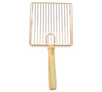 BESTonZON Stainless Steel Cat Litter Scoop with Ergonomic Handle for Easy Sifting and Cleaning Durable Metal Litter Sifter Non Slip and Practical Design