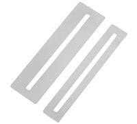 BESTonZON Stainless Steel Guitar Fretboard Guard 2pcs Set - Fret Protector and Luthier Tool for Polishing Fret Removal and Fingerboard Protection for Guitar Bass Mandolin Ukulele (Silver)