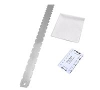 BESTonZON Stainless Steel Guitar Luthier Tool with Notched Straight Edge and Fret Fret Rocker for Electric Guitar Neck and String Height Measurement Fretboard Gauge for Accurate Repair and