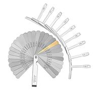 BESTonZON Stainless Steel Guitar Radius Gauges Feeler Gauge Durable Luthier Tools for Guitar Setup Maintenance T-shaped Ruler Gap Measurement Tools