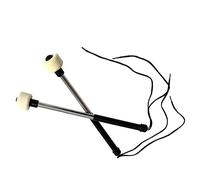 BESTonZON Stainless Steel Snare Drum Mallets and Replacement Accessory with Wool Felt End 2pcs Comfortable Feel for Graduation Period