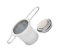 BESTonZON Stainless Steel Tea Strainer Lid Foldable Tea Infuser Reusable Filter Fine Mesh Design