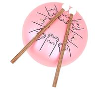 BESTonZON Steel Tongue Drum Easy to Learn for Beginners, with Unique Soothing Tone 5.5 Inch, Portable Hand Percussion Instrument, Drum Accessory for Music Practice