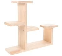 BESTonZON Storage Rack for Window Plant Stand Wood Plant Shelf Tiered Cupcake Stand Design and Serving Tray for Party for Years Decor and Display