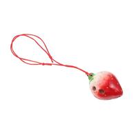 BESTonZON Strawberry 6-hole Ac Scale Ocarina for Children, Beginner Wind Instrument, Creative Fruit-shaped Practice Ocarina, Suitable for Boys and Girls Musical Learning and