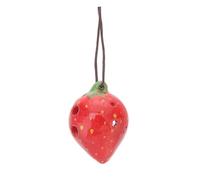 BESTonZON Strawberry Fruit Shaped Ocarina for Beginners Creative Wind Instrument with Craftsmanship Easy to Play Practice Musical for Students Random Color