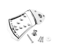 BESTonZON String Bridge Mandolin Tailpiece Metal Waves End String Instrument Hardware Upgrade for Acoustic Mandolin Sound Improvement Easy Install Part for Professional Use