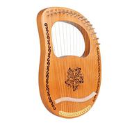 BESTonZON String Wooden Lyre Harp for Beginners Ancient Style Musical Instrument with Instruction Book Smooth Finish for All Ages