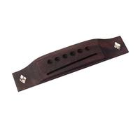 BESTonZON Strings Acoustic Guitar Bridge with Seashell Decor Slotted Replacement Part for Folk Classical Guitars Easy Mounting Vintage Look Essential Accessory