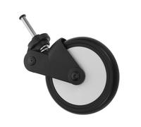 BESTonZON Stroller Front Wheel Replacement with Rubber Casters Silent Swivel Walker Wheels for Trolley Easy Install and Quick Detach for and Versatile Terrain Use