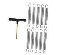 BESTonZON Sturdy Trampoline Tension Springs with Hook Durable Heavy Duty Coil Springs for Trampoline and Outdoor Use Strong Load Bearing Replacement Accessory