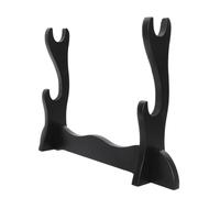 BESTonZON Sword Display Stand Rack Two Tier Desktop Organizer for Katana and Wakizashi Elegant Home Collection Display with Fine Craftsmanship and Compact Storage