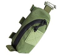 BESTonZON Tactical Medical Shoulder Bag with Molle Attachment, Outdoor Green Shoulder Pouch for Travel, Small Tactical Storage Bag for Camping and Hiking