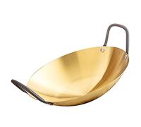 BESTonZON Thickened Stainless Steel Cookware Everyday Pan Frying Pan for Stove for Dry Pot Scenario Kitchen Supply for Seafood and Beef Dishes