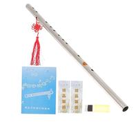BESTonZON Thickened Stainless Steel Flute Tone for Beginners Portable Chinese Style Wind Instrument with Smooth Surface Lightweight Design for Adults Learning Practice