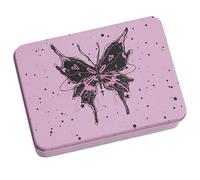 BESTonZON Tin Box Container Small Iron Box Simple Classic Style Smooth Cover Design for Boutique Shops