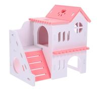 BESTonZON Tiny House Shelter for Hamster Rat Hideout Colorful Design Hamster House for Small Animal Cage for Playtime