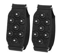 BESTonZON Tooth Ice Grippers for Shoes Non Slip Lightweight Snow Cleats with Durable Spikes Portable Skid Traction for Hiking Walking Outdoor Travel Safety