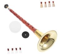 BESTonZON Traditional Chinese Suona for Beginners in C, D, a Keys Metal Material, Long Serving Time, Ethnic Wind Musical Instrument for Practice and Performance Random Color