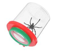 BESTonZON Transparent Magnifier Container with Magnifying Viewing Box for Insect Collecting and Observation Educational Exploration Kit for Studying Bugs Leaves Flowers and Minerals Portable
