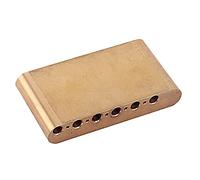 BESTonZON Tremolo Block for Guitar Replacement Part Brass Single Rocking Copper Easy to Install No Modifications Required Compatible