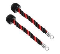 BESTonZON Tricep Pull Rope and Biceps Training Rope Set with Carabiner 2pcs Cable Machine Attachments for Strength Training and Home Gym Workout