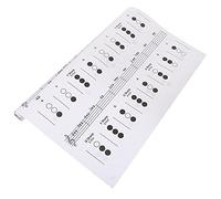 BESTonZON Trumpet Chord Chart Practice Guide for Beginners on White Coated Paper with Easy to Read Layout and Good Visual Effect, Creative Design Poster for Music Learning