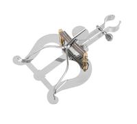 BESTonZON Trumpet Horn Marching Clamp-on Lyre Metal Sheets Music Clips Stand Instrument Holder for French Horn Musical Instrument Accessories