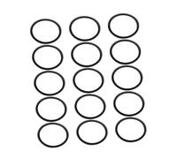 BESTonZON Trumpet Muffler Rubber Rings 15pcs Black Tuning Slide Stop Rings for Cornet and Tuning Tube Slide, Easy Installation, Protects Instrument from Scratches