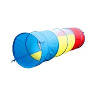 BESTonZON Tunnel for Indoor Outdoor Crawl Tube with Pop Up Design Polyester and Steel Frame Sensory Development Activity for Boys