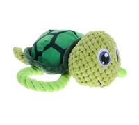 BESTonZON Turtle Plush Dog Chewing Toy Interactive Molar Plaything for Puppies and Safe Stuffed Animal Squeaky Design to Relieve Boredom and Prevent Destructive Behavior