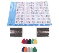 BESTonZON Ukulele Beginner Chord Chart Fretboard Stickers and Picks for Boys and Girls Ukulele Chord Practice Tool Learning