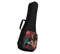 BESTonZON Ukulele Carrier Bag 21-inch Padded Backpack with Thick Cotton Lining, Ukulele Portable Bag with Adjustable Shoulder Straps for Travel and Storage in Mysterious Garden Pattern