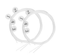 BESTonZON Ukulele Strings Set Sizes 0.24mm to 0.34mm Replacement Strings Nylon 8pcs Versatile White Colour for Musical Instruments