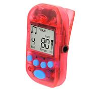 BESTonZON Universal Mini Electronic Metronome for Guitar Violin Piano Red Digital Beat Rhythm Tool, Compact 11.8x7.8x2.5cm Musical Instrument Accessory for Practice and Performance