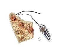 BESTonZON Upgrade Your Guitar Wiring Socket Bass Wiring Harness Kit Control Knob Socket Low Noise Core Shaft