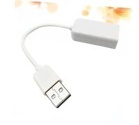 BESTonZON USB 2.0 7.1 Channel Sound Card Adapter with Cable 3.5mm Audio Splitter for Headphone Microphone LED Indicators Driverless for Laptop Notebook Tablet Speaker Box (White)
