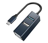 BESTonZON Usb Type- Port Aluminum Multi-function Dock for and Portable Usb Data Hub Driver Compatibility for Travel and Office Use