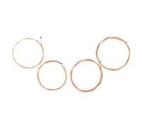 BESTonZON Useful Bass Strings for Bass Guitar 4pcs Metal String Set Hexagonal Shape Replacement Accessory