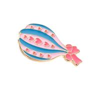 BESTonZON Valentine’s Day Metal Love Brooch Pin Heart Hot Air Balloon Kawaii Lapel Pin Romantic Backpack Badge Jewelry Gift for Women