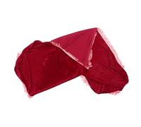 BESTonZON Velvet Guzheng Dust Cover with Tassels Zaohong Red Guzheng Protective Cloth for Musical Instruments Universal Dustproof Suitable for Folk Stringed Instrument Use