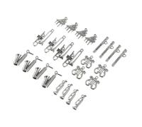 BESTonZON Vintage Alloy DIY Charms Set, 24Pcs Antique Music Instrument Pendants, Jewelry Making Accessories for Necklace and Bracelet Crafting, 6 Designs with 4 Pieces Each