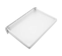 BESTonZON Wall Mounted File Organizer Rack for A4 Documents - 5-page Plastic Hanging Folder Display Holder, White Wall File Storage Rack for Office and Library Document Management