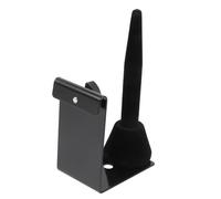 BESTonZON Wall-mounted Saxophone and Flute Holder Iron and Plastic Construction Will Not Scratch Flute for Homes and Music Rooms Black Saxophone Display Rack