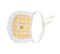 BESTonZON Washable Small Dog Bib Bandana for Cats and Puppies Lightweight Pet Neck Kerchief with Plaid and Floral Patterns Comfortable Puppy Apparel for Pomeranians and Scottish Folds