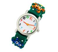 BESTonZON Waterproof Digital Wristwatch for Boys Adjustable Green Cartoon Crab Design, 3D Creative Cartoon Wrist Watch Suitable for Everyday Use