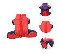 BESTonZON Waterproof Pet Coat for Dogs and Cats, Thickened Four-Leg Winter Jacket, Warm and Windproof Dog Winter Clothes, Size M Chest 40Cm Back 30Cm, Suitable for Small to Large Breeds